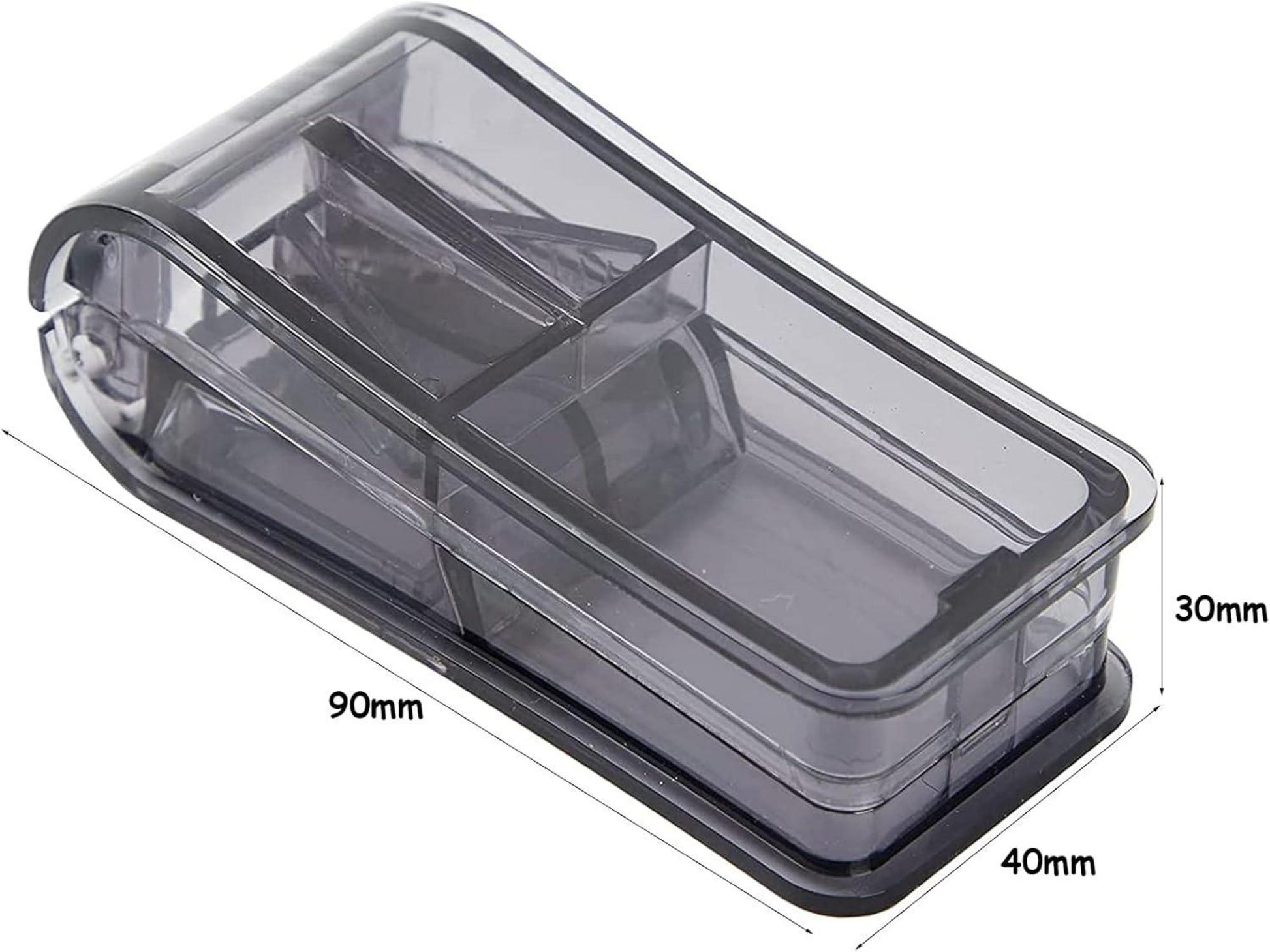 Tablettenteiler für Große und Kleine Tabletten Schwarz