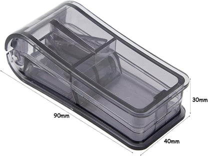 Tablettenteiler für Große und Kleine Tabletten Schwarz