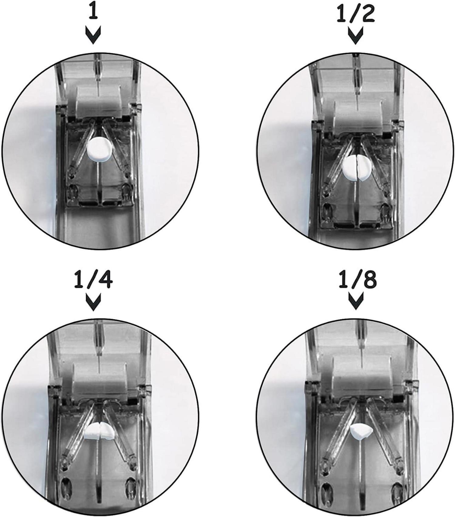 Tablettenteiler für große und kleine Tabletten mit Aufbewahrungsfach