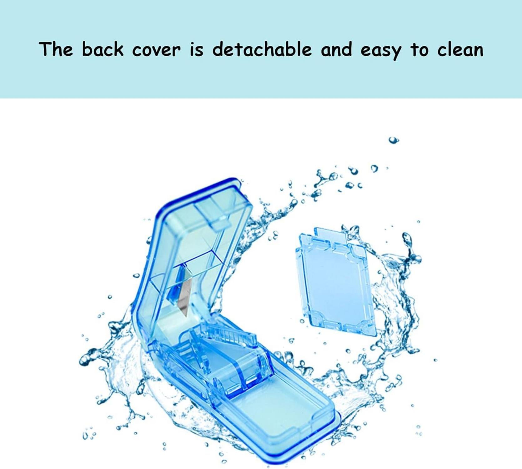 Tablettenteiler für Große und Kleine Tabletten mit Aufbewahrungsfach