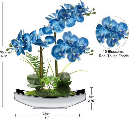 Künstliche Orchidee Phalaenopsis Blumen Deko Höhe 38CM Tisch
