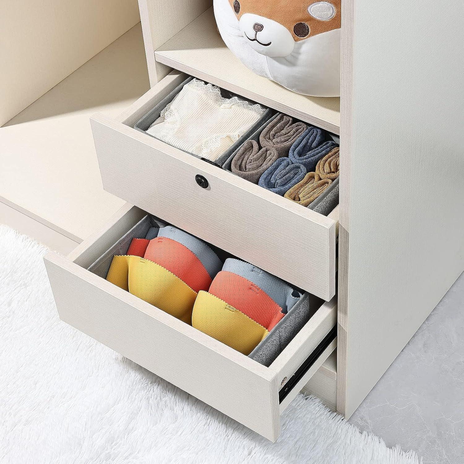 12-teilige Aufbewahrungsboxen Schubladen Organizer für Socken