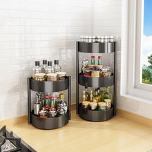 Drehteller Gewürzregal Schwarz Kohlenstoffstahl Lazy Susan