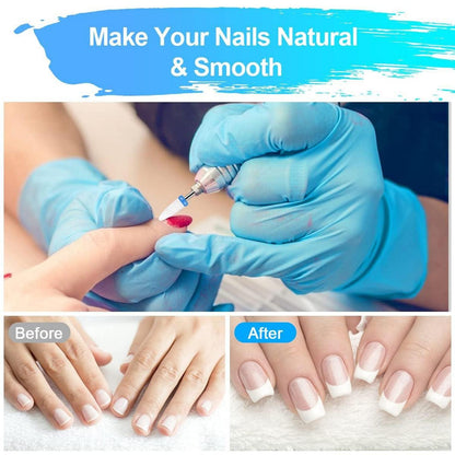 Elektrische Nagelfräser Bits Set für Nagel Gel und Acryl - 10 Stk, Keramik & Wolframcarbid Nagelbohrer Bits