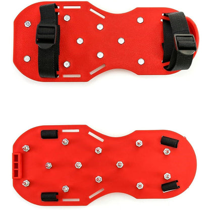 Nagelschuhe Estrichschuhe 25mm Spikes Epoxidböden-Paar Rot