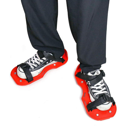 Nagelschuhe Estrichschuhe 25mm Spikes Epoxidböden-Paar Rot