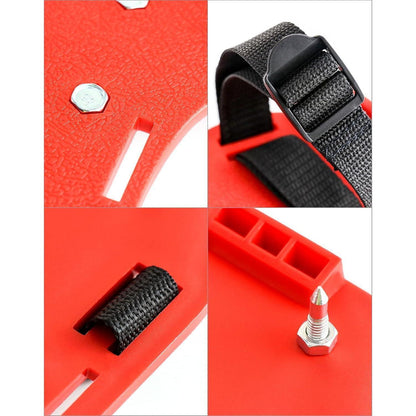 Nagelschuhe Estrichschuhe 25mm Spikes Epoxidböden-Paar Rot