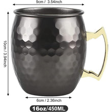Moscow Mule Becher Set Kupfer Schwarz Geburtstagsgeschenke