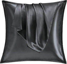 Satin Kissenbezug 80x80 2er Set Weich Silk Pillowcase Curly Haar