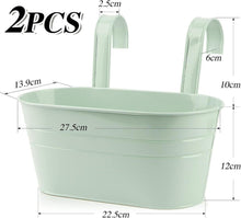 2er Metall Hängender Blumentopf Set 27.5 * 13.9 * 12cm für