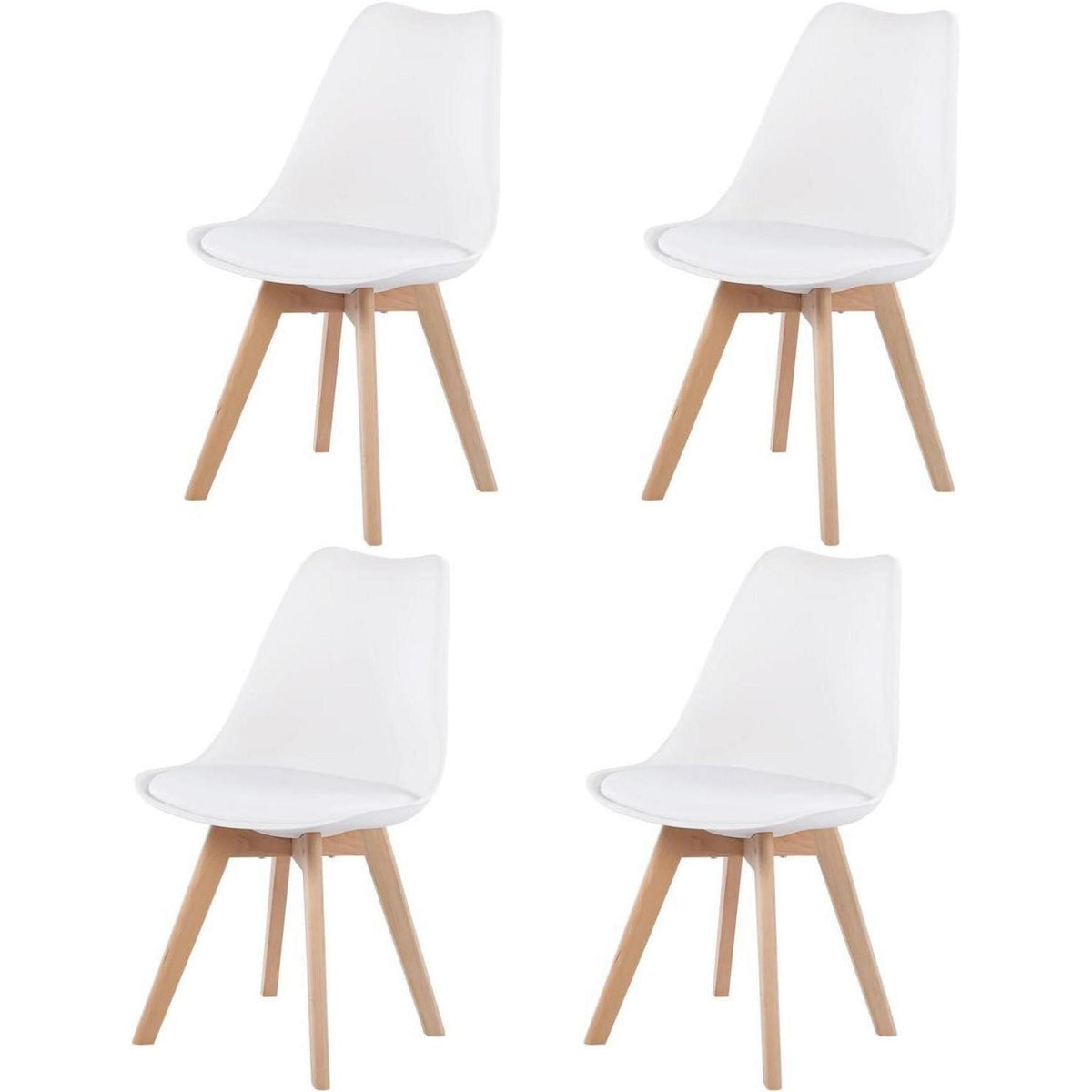 Runder Esstisch mit 4 Stühlen – Nordisches Design