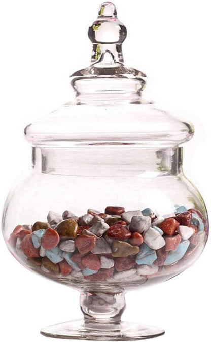 Kleine Glas Bonbonglas mit Deckel für Hochzeiten und