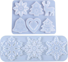 Weihnachts Silikonform Schneeflocke DIY Backformen 2 Stück