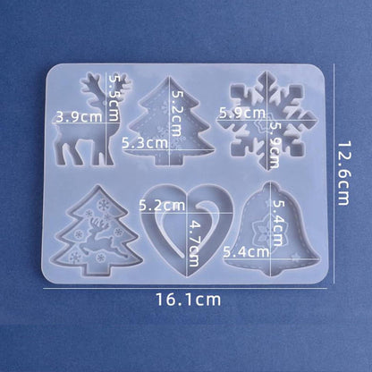 Weihnachten Silikonform Schneeflocke DIY Backformen 2 Stück