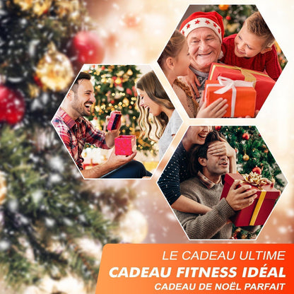 Griffe für Fitness- und Widerstandsbänder, grau/rot, 2er Set