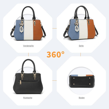 Miss Lulu Handtasche Damen Mittelgroß Multicolor Elegant