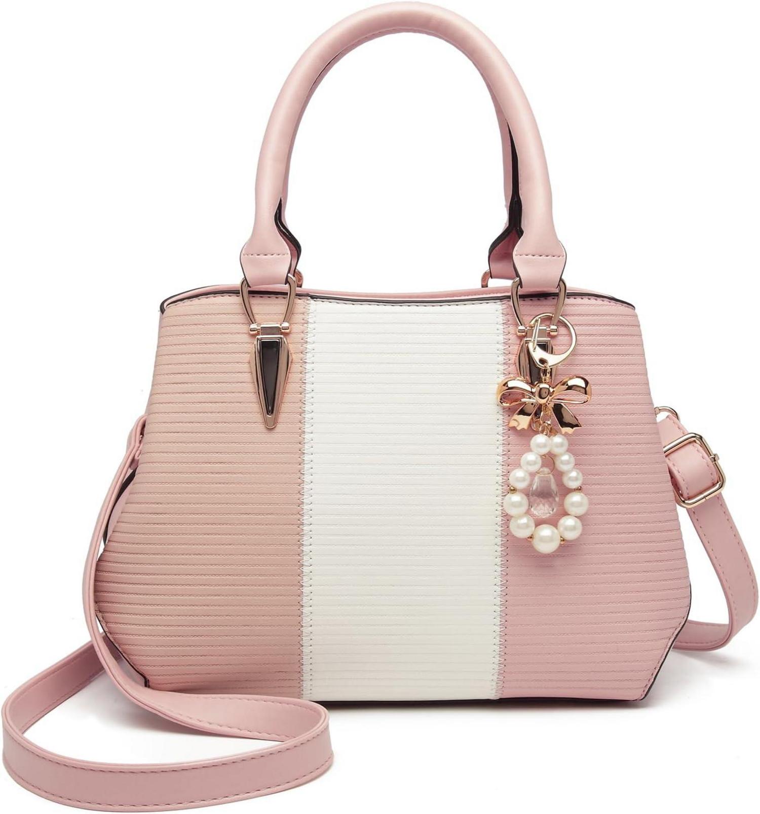 Elegante Multicolor Henkeltasche mit Metall-Hardware