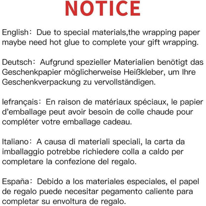 Blau Mattes Geschenkpapier Minirolle Perlmutt Glanzpapier