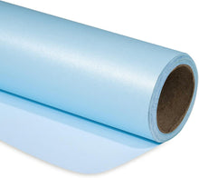 Blau Mattes Geschenkpapier Minirolle Einfarbig Perlmutt 10m