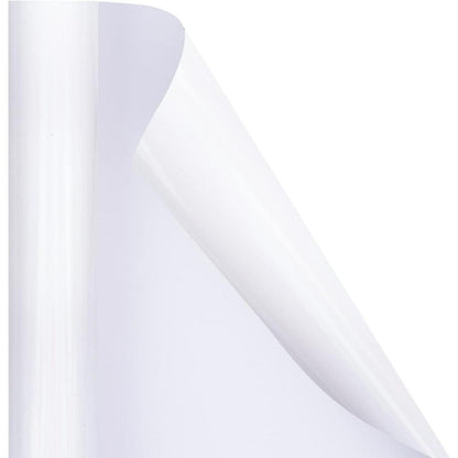 Weißes Metallic-Geschenkpapier 43cm x 10m - Perfekt für