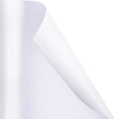 Weißes Metallic Geschenkpapier Mini Rolle 43cm x 10m