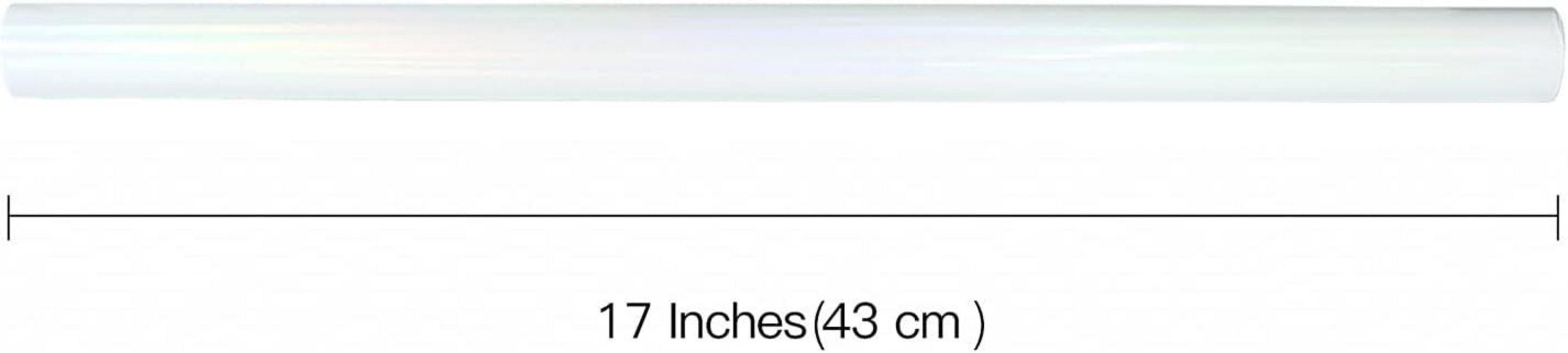 Weißes Metallic Geschenkpapier Mini-Rolle für Hochzeit Geburtstag Weihnachten 43cm 10m