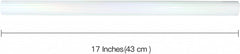 Weißes Metallic Geschenkpapier Mini-Rolle für Hochzeit Geburtstag Weihnachten 43cm 10m
