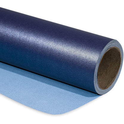 Marineblaues Mattes Geschenkpapier Minirolle 43.2 cm x 10 m