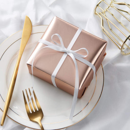 Rose Gold Metallic Geschenkpapier 44x10 cm Weihnachten Hochzeit Baby Party