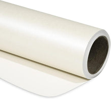 Weißes Mattes Geschenkpapier - Einfarbig Perlig - 43.2 cm X 10 m