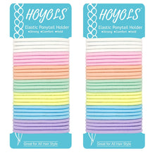 HOYOLS Haargummis für dicke Haare 56 Stück 4mm - 8 Farben