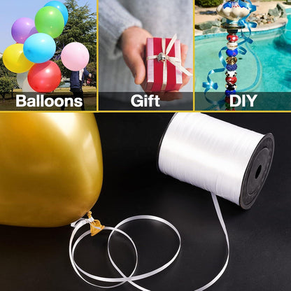 Glänzendes Dekoband für Ballonverschlüsse und Geschenkverpackung