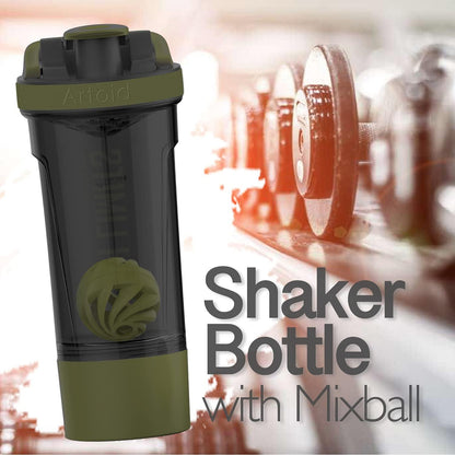 Protein Shaker Flasche 680ml mit Dual Mixing Technology und Twist Lock Protein