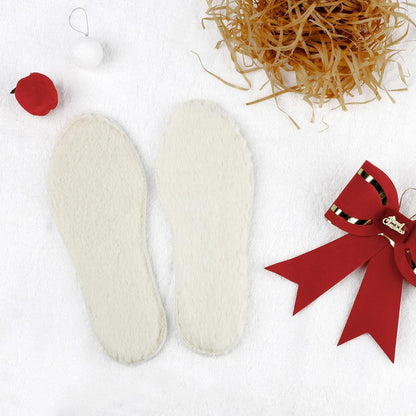 Lammfell Einlegesohlen Winter Warme Schuheinlagen Erwachsene Kinder