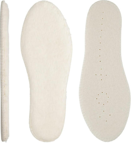 Warme Lammfell Einlegesohlen für Winter Schuhe Gr.28-46