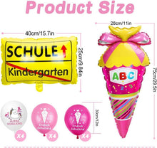 Einschulung Deko Mädchen Einhorn Schule Geschenk Luftballons