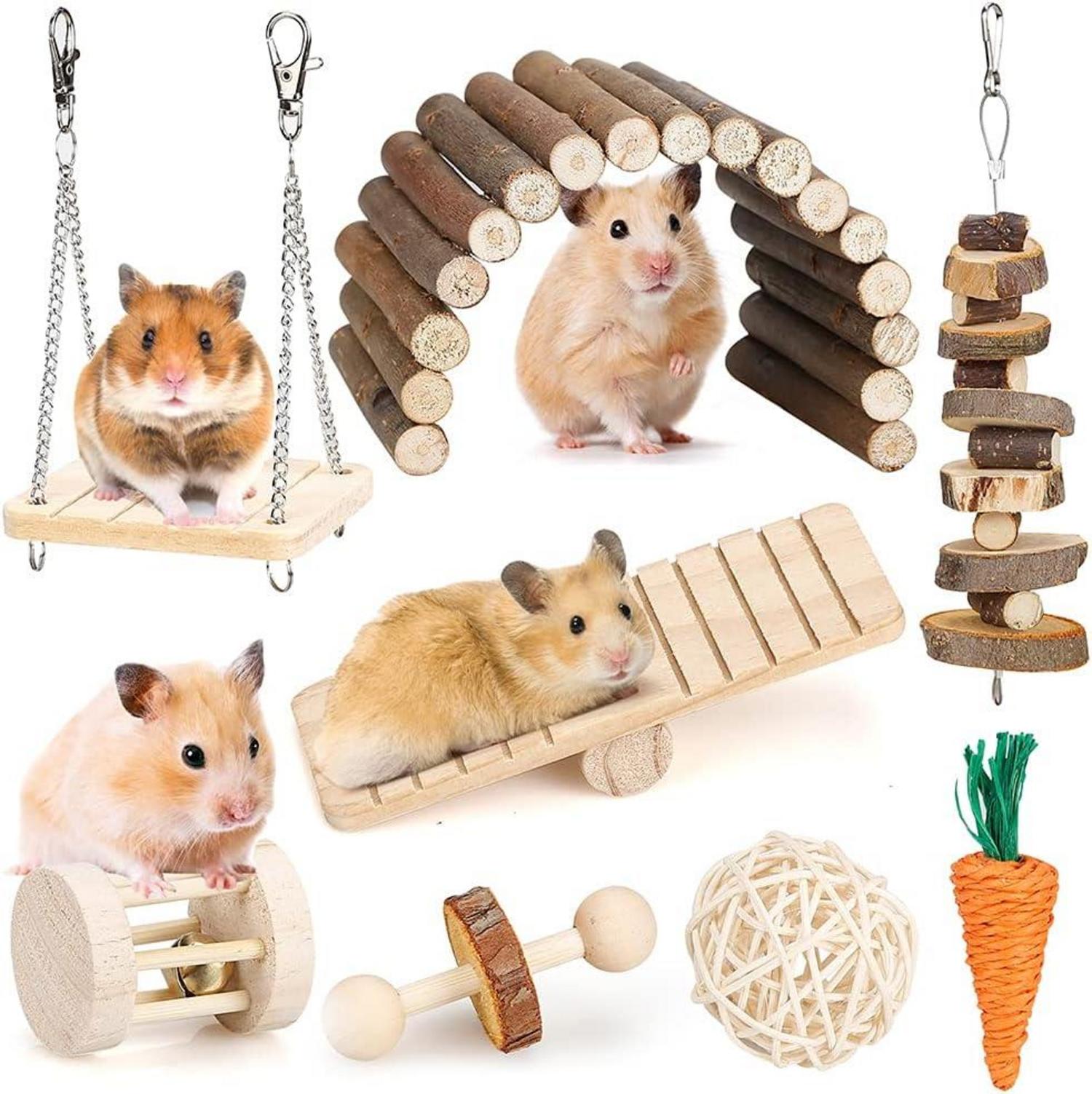 Hamster-Kauspielzeug-Set für kleine