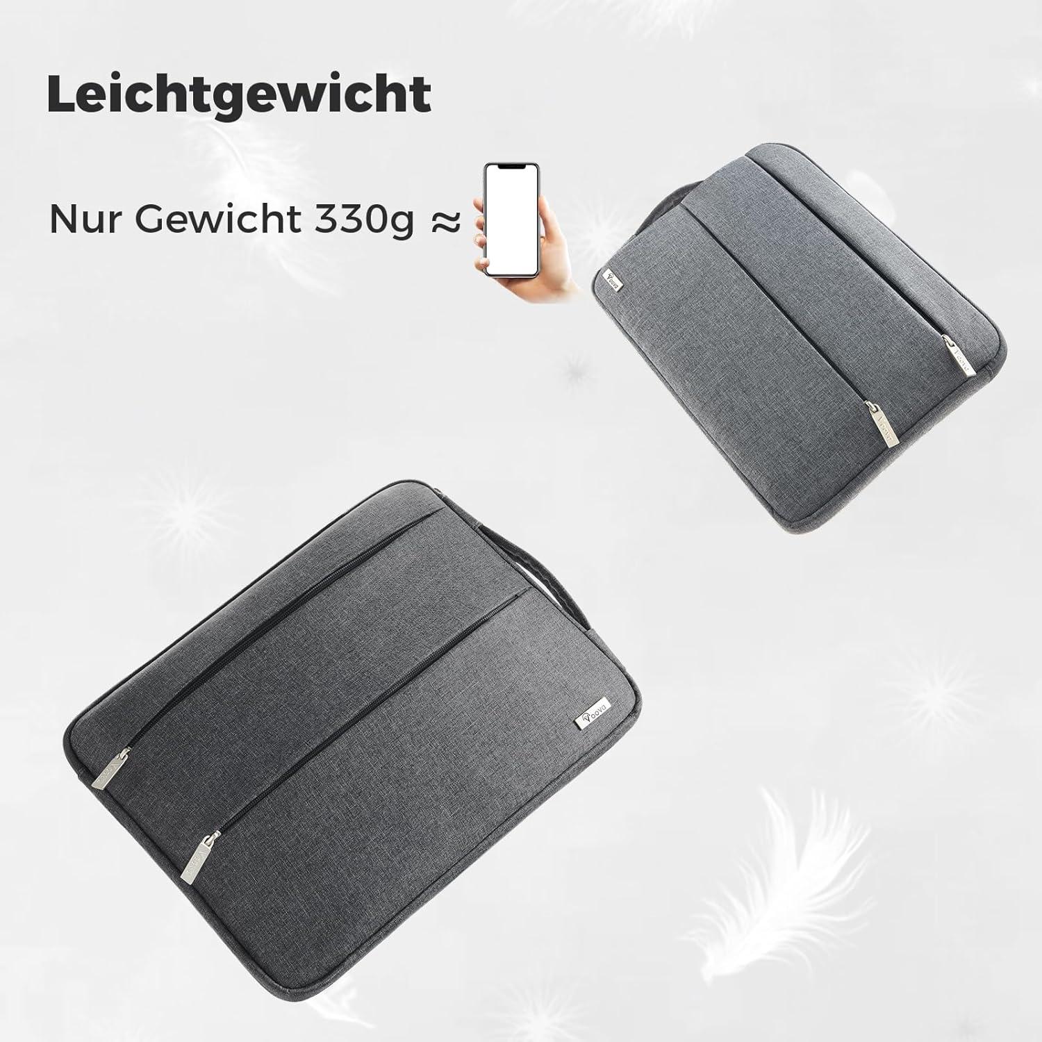 Voova Laptop Hülle 14-14.6 Zoll Wasserdicht mit Handgriff