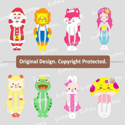 Haarspangen Mädchen 100 Stück Karikatur Tiere Metall