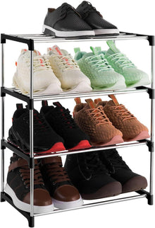 Kleines Schuhregal mit 4 Ebenen für platzsparende Aufbewahrung