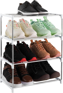 Kleines Schuhregal mit 4 Ebenen für 8 Paar Schuhe