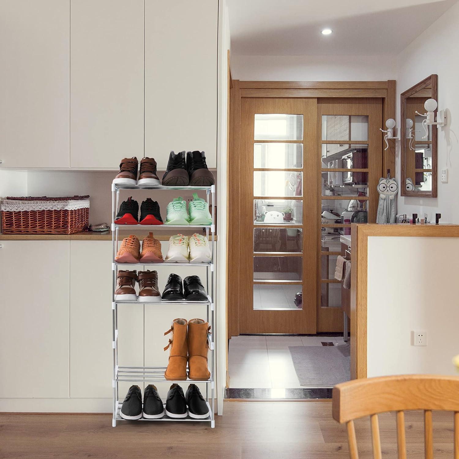Xerhnan Schuhregal 4 Ebenen für 8 Paar Schuhe