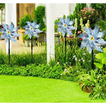 5 Stück Windrad Vogelabwehr 54cm Reflektierend Taubenabwehr