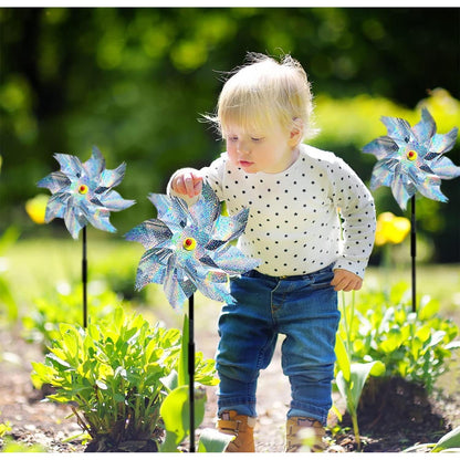 5 Stück Windrad Vogelabwehr 54cm Reflektierend Taubenabwehr