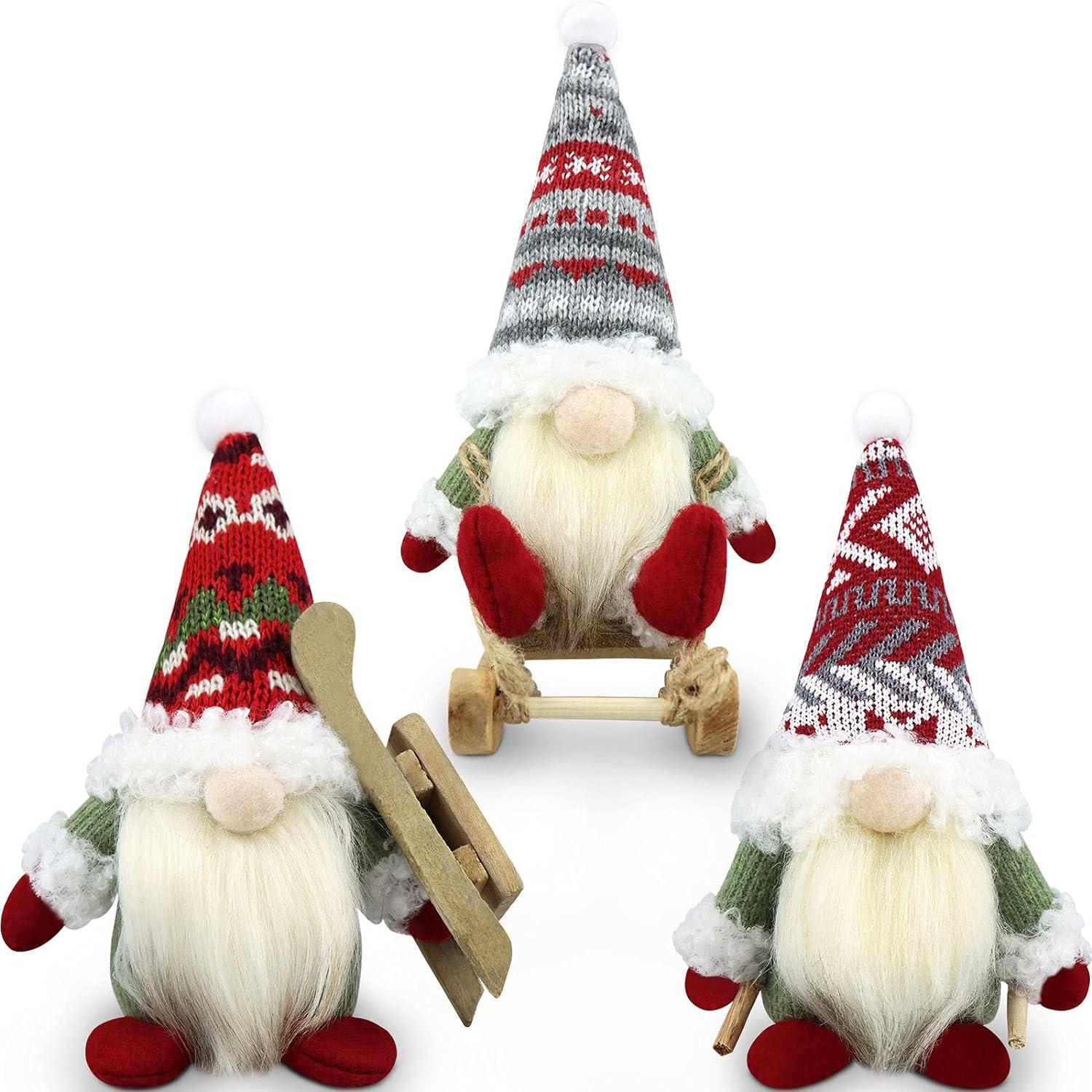 Weihnachtswichtel 3er Set Figuren Weihnachtsdeko Christmas Decorations