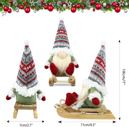 Gehydy Weihnachtswichtel Set 3er Figuren Xmas Deko Zubehör