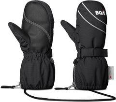Kinder Skihandschuhe Fäustlinge wasserdicht Winterhandschuhe 6-8 Jahre