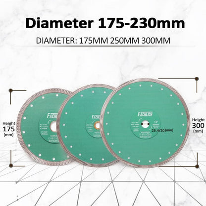 Diamant Trennscheibe 300mm Turbo Mesh für Keramik, Granit