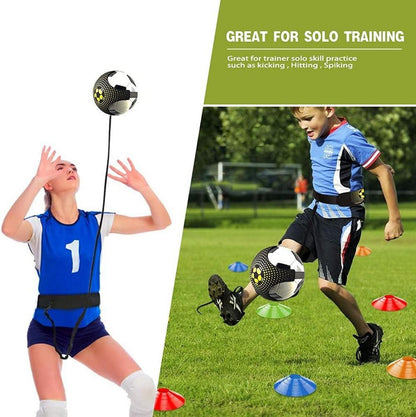 YGORTECH Fußball Trainingsset mit Leiter, Hütchen und Kick-Trainer