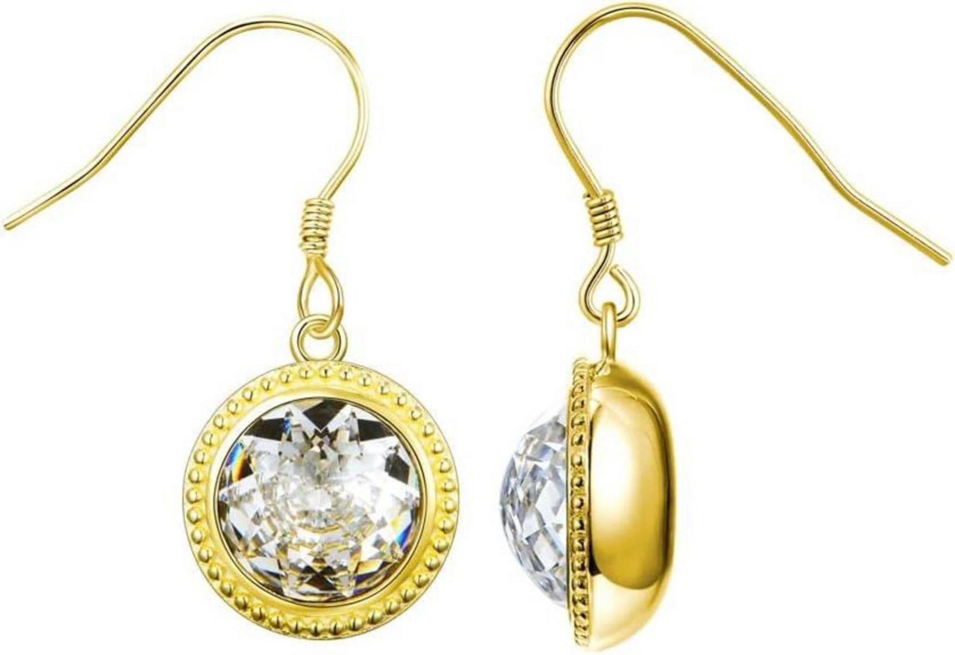 Exquisite Damen Ohrstecker 925 Sterling Silber Kristall